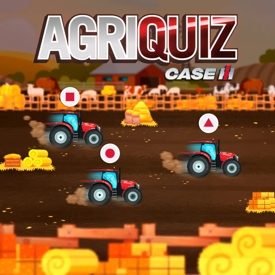 Visual del quiz evento sui trattori virtuali AgriQuiz