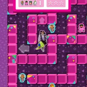 Gameplay del labirinto Barbie Extra con feedback direzionale e personaggi da collezionare