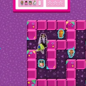 Vista previa del juego de laberintos Barbie Extra con personajes coleccionables y un laberinto de neón colorido