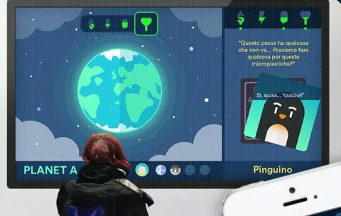 Interactive museum screen
