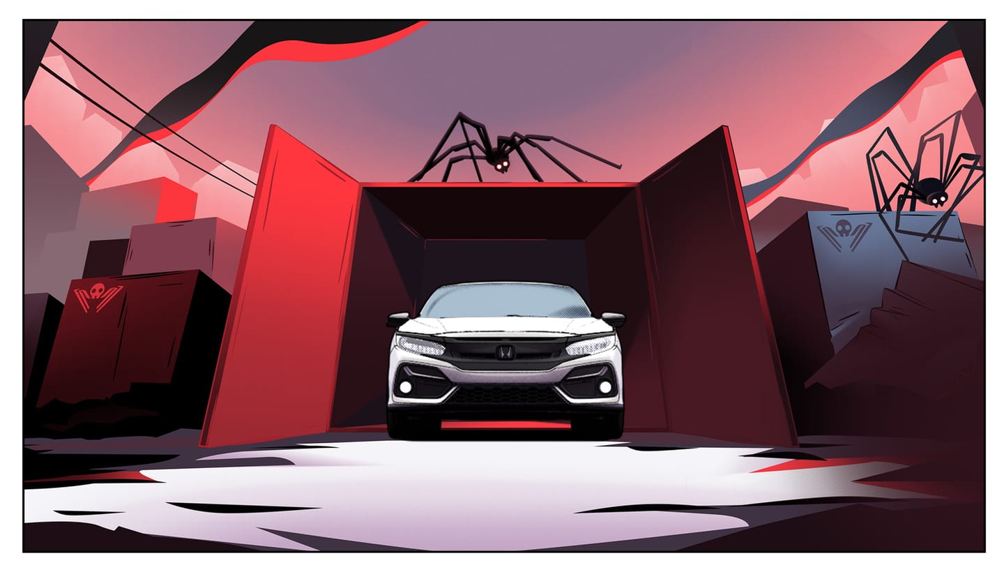 Visual del proyecto Honda: Revenge of the Biospiders