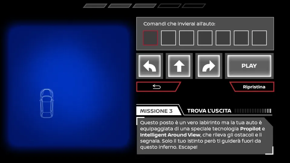 In-game command sequence challenge referencing the Nissan Juke Bose sound system