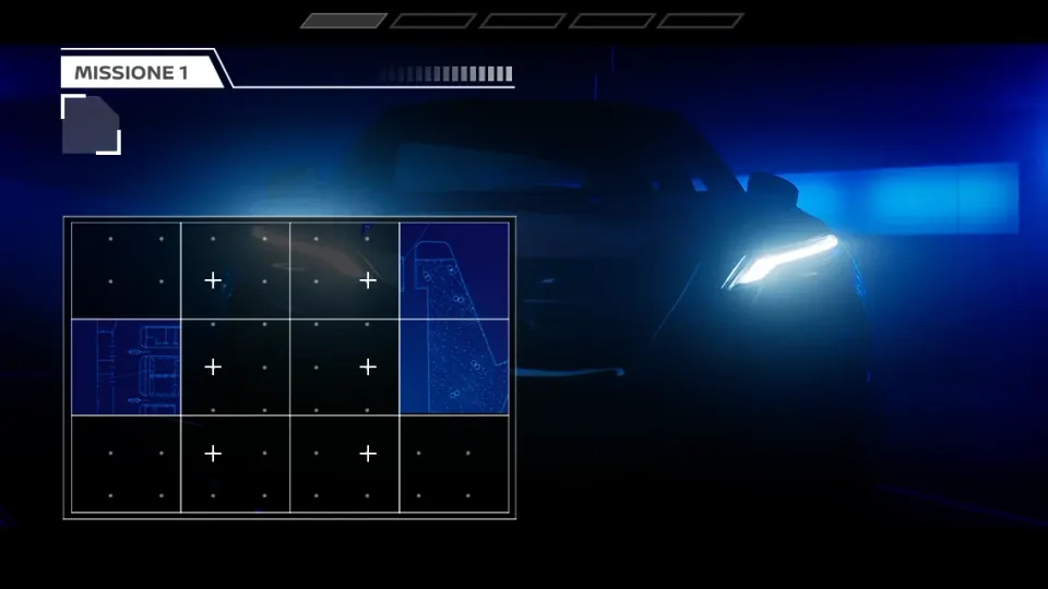 In-game map puzzle built around the Nissan Juke Car Locator feature