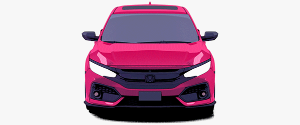 Animated Honda Civic turntable from the Biospiders campaign